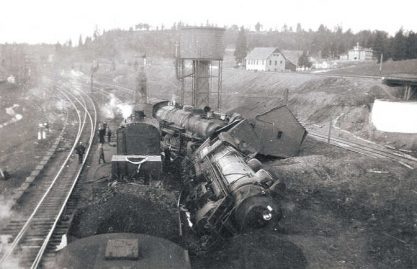 Train derailment 1930s