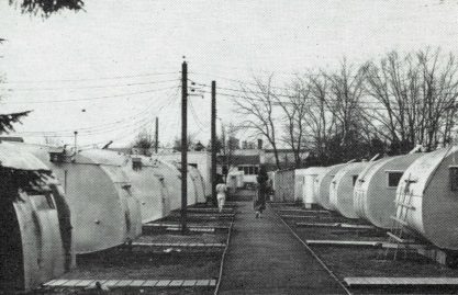 Trailerville at college, 1947