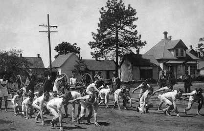 Firemen's muster, early 1900s.